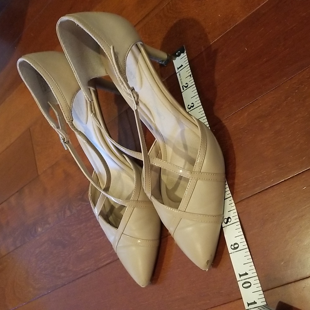Beige heels. Goes with everything.